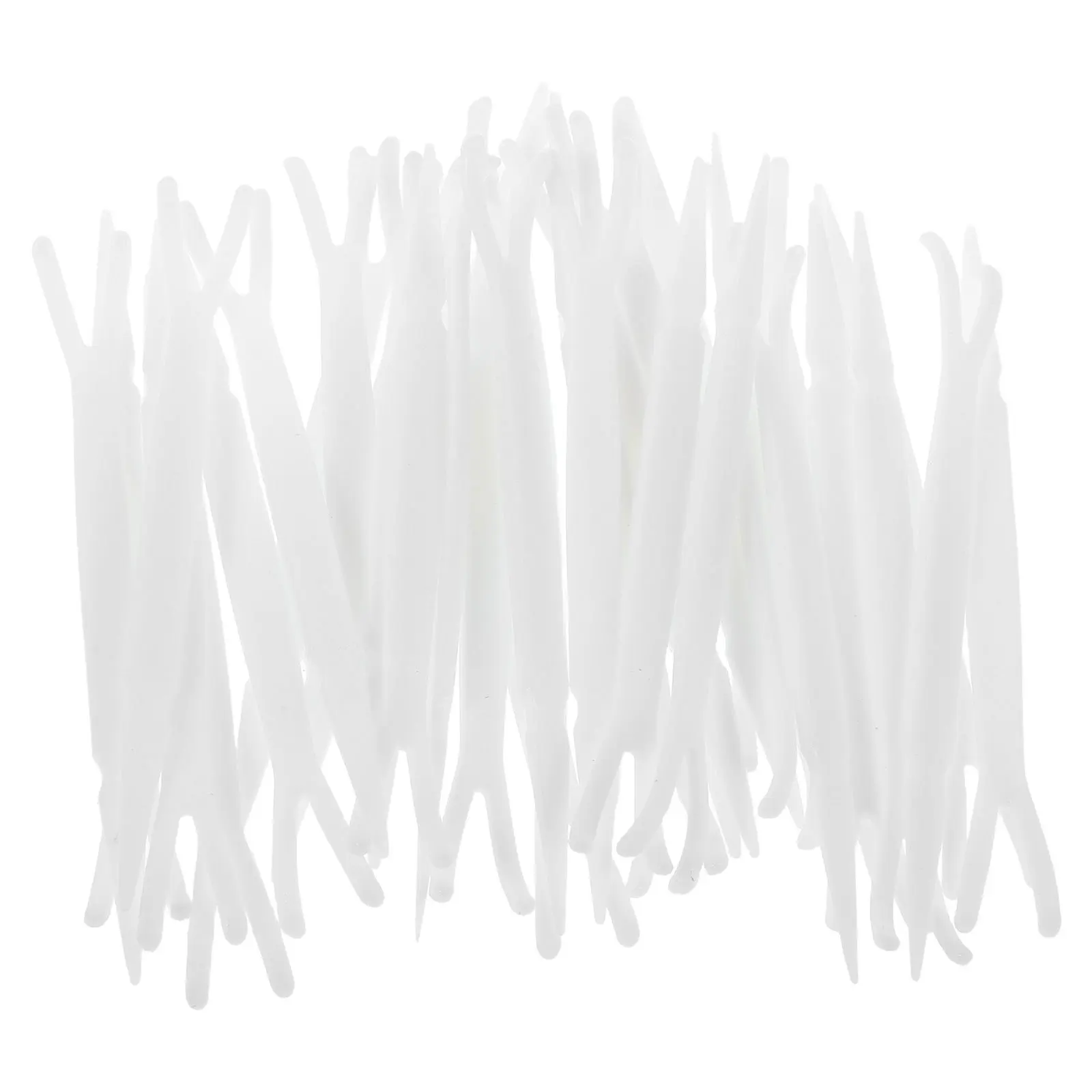 100 قطعة قضيب الجفن المزدوج الأبيض الدقة طرف مدبب Y-شوكة قضبان ل شريط الجفن وضع أداة ماكياج العين الطبيعية #4