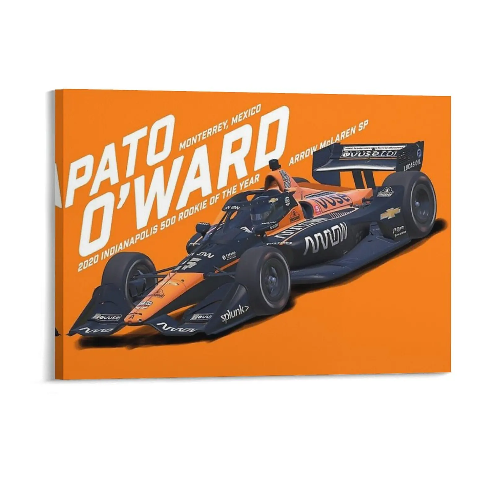 Pato O Ward 2021 White Canvas Painting Printing Bar Party Cinema Create Tin Sign Poste