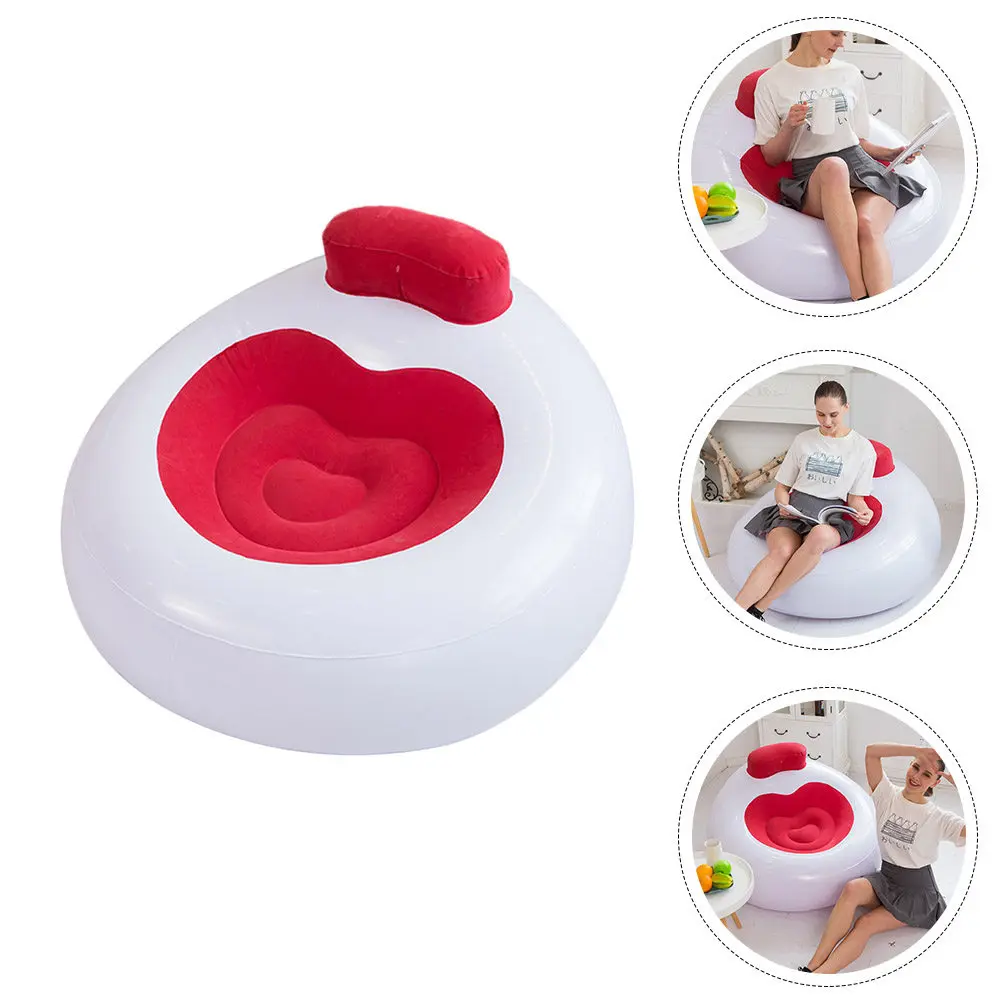 

Надувное кресло-шезлонг (1 шт.), портативное, складное, из ПВХ, для улицы, парка, путешествий, надувной пуфик, ленивый диван, надувное сиденье для отдыха на природе