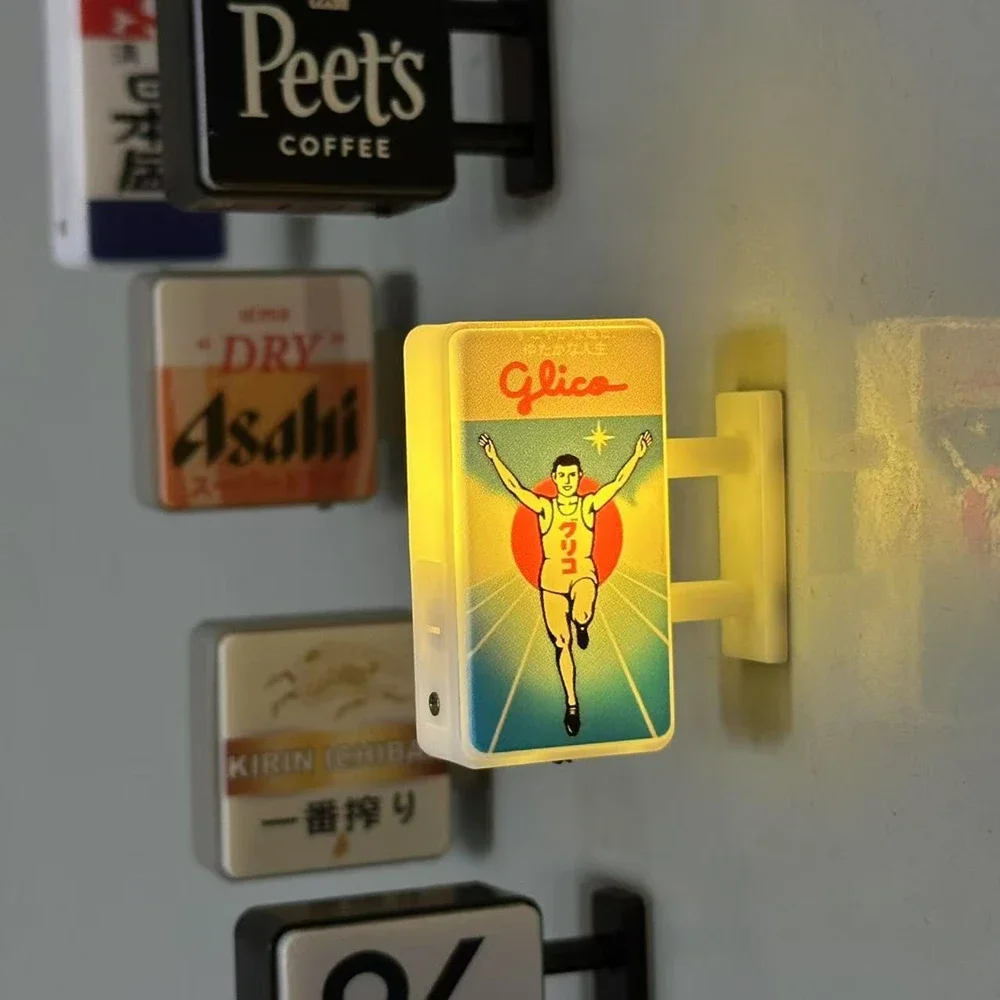Neue japanische U-Bahn-Stationsschilder, Mini-Kühlschrankaufkleber, Café-Ladenschild, Ambient-Lightbox, Kühlschrankmagnet – Detail 4