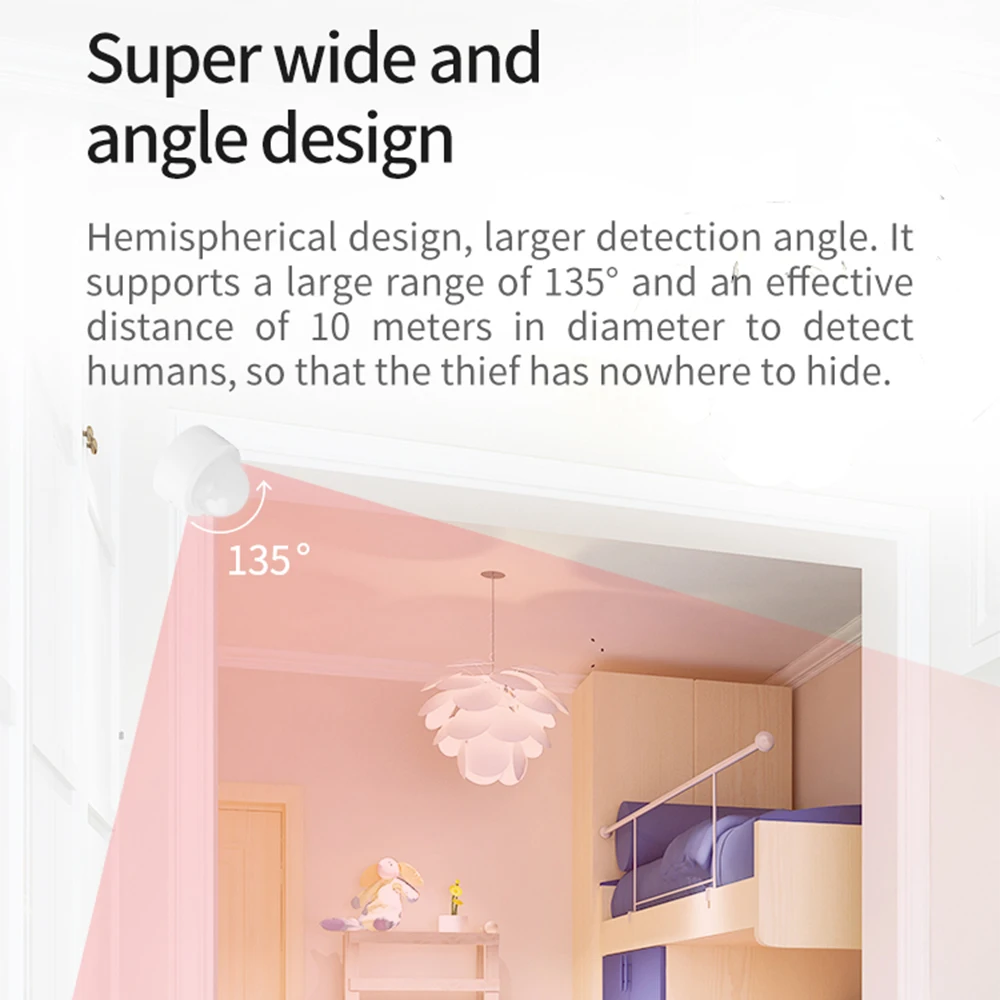 Tuya 2-in-1 Zigbee Mini PIR Bewegingsbeweging Menselijk lichaam Sensor Detector Beveiligingsalarm + Helderheid Luminantiedetectie Luxmeter