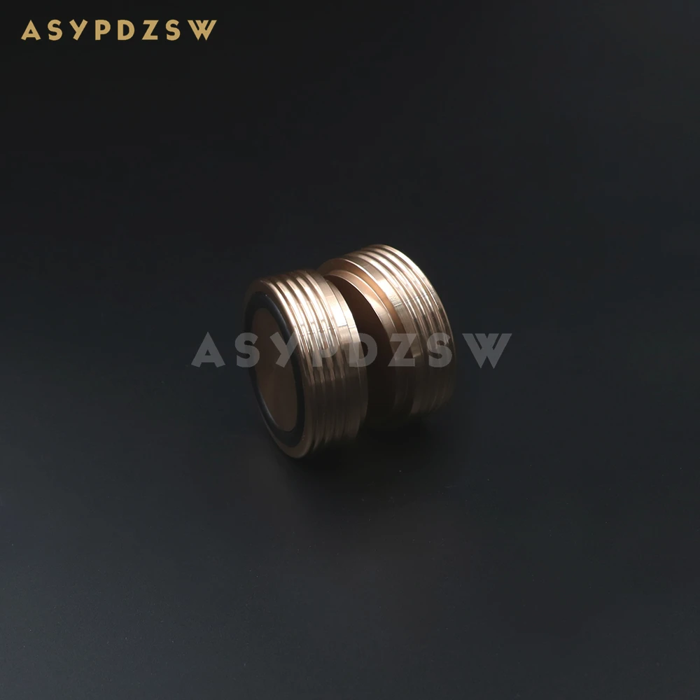 4 Uds. Pies de preamplificador de potencia de aluminio dorado con forma corrugada de 44x17mm