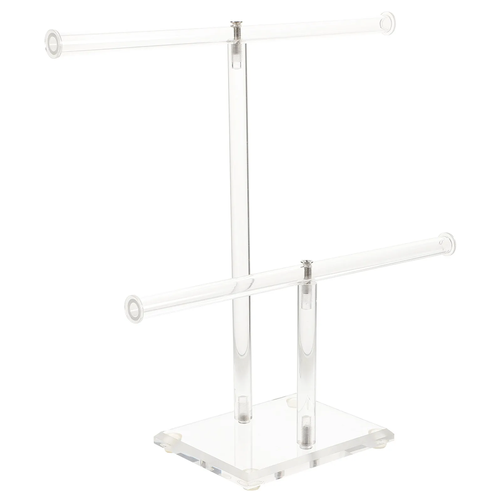 

Acrylic Jewelry Display Stand Multi-Use Watch Stand Bracelet Necklace Ring Earring Organizer Holder for Bedside Dressing Table