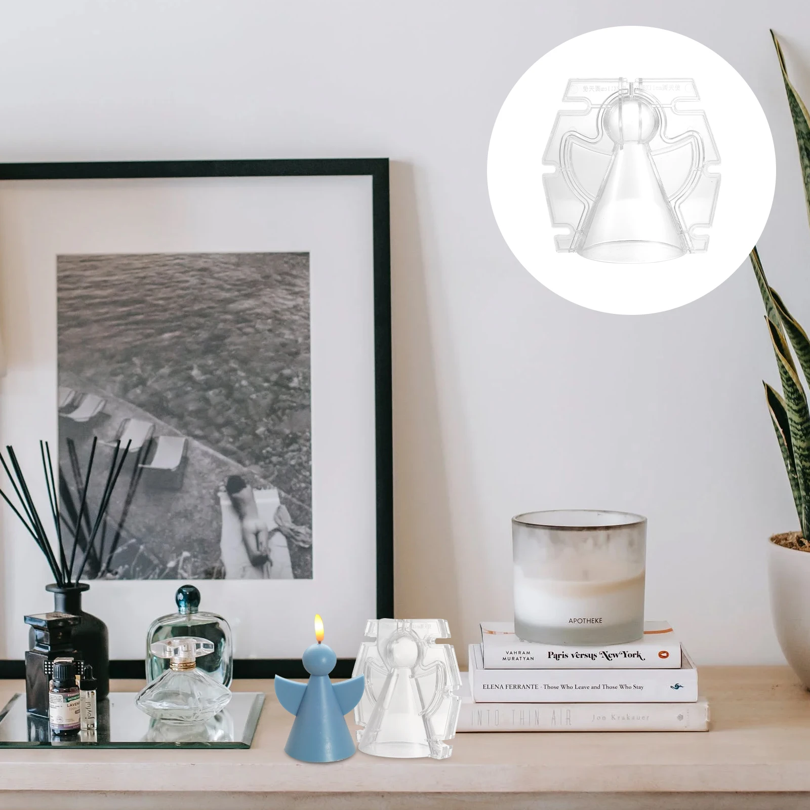 

1Set Angel Mold Plastic DIY Making Tool Creative Scented Handmade Craft Desktop Ornament Accessory