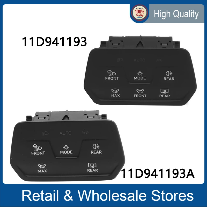 

Automatic Headlight Switch Fog Light Switch Defogging Switch 11D941193 11D941193A for ID3 ID4 ID6 11D 941 193 11D 941 193A