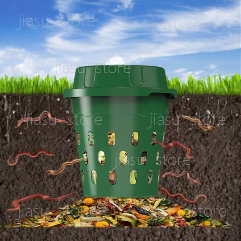 

Large Outdoor Compost Bin for Garden & Home Kitchen Waste Organic Worm Composting Box