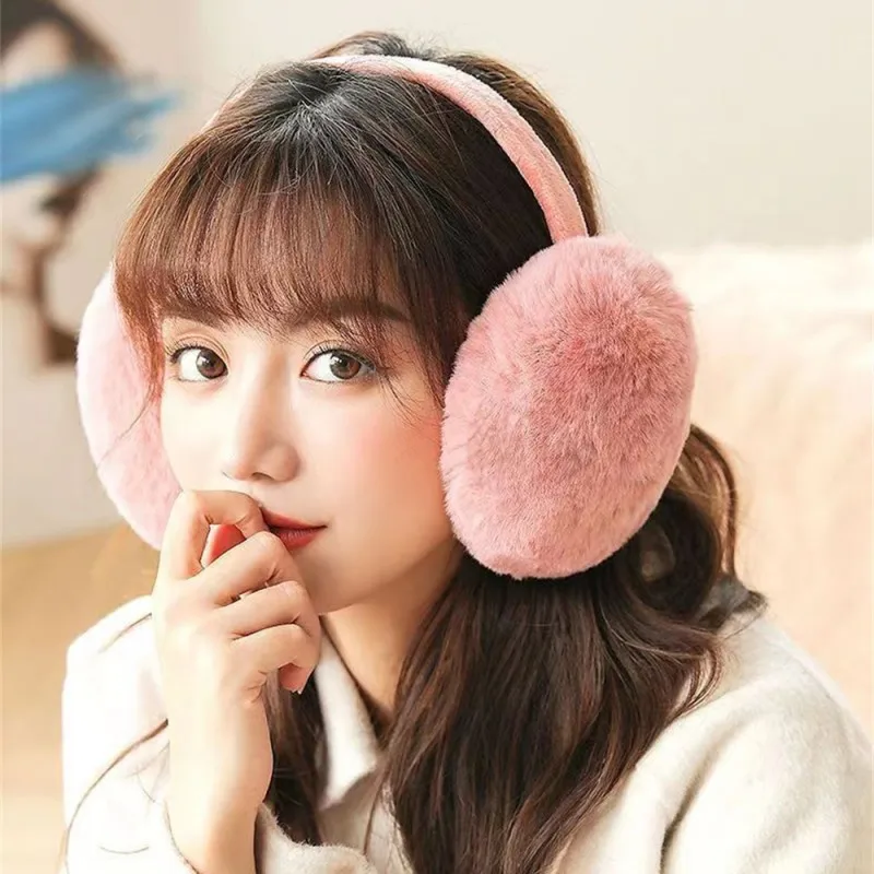 Winter Ear muffs Fluffy Women Men Faux Fur Warm Earmuffs Cute Fuzzy Foldable Outdoor Soft Ear Warmers Earlap For Women Girls