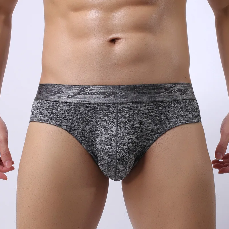 Men Underwear Briefs Mid Waist Breathable Male Panties Cueca U Convex Pouch Sexy Butt Lifting Underpants Slip Homme Calzoncillos