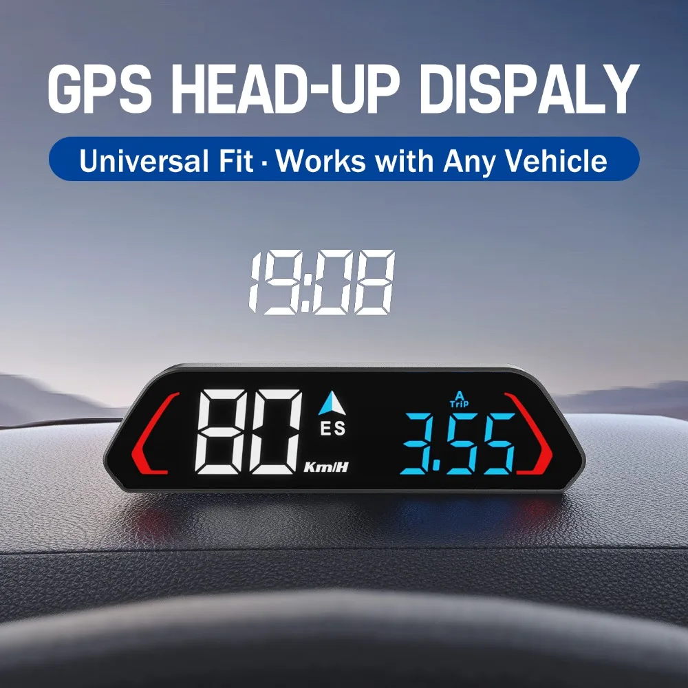 Car HUD Windshield Window Display Speedmeter Speed Heads Up Display Tachometer for Vehicles S200G HUD