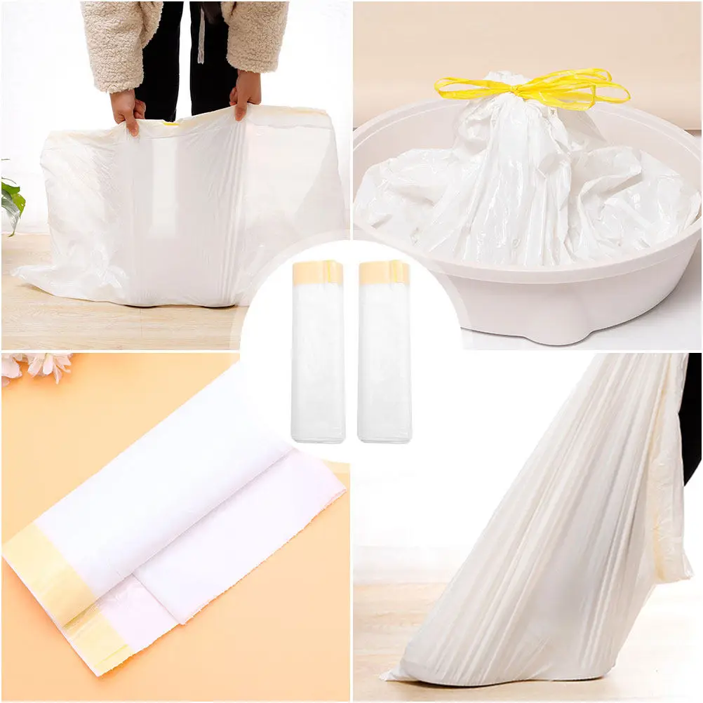Lightweight Eco-Friendly Cat Litter Pan Cleaning Bags Waterproof Ldpe Disposable Drawstring Liners For Odor-Free Waste