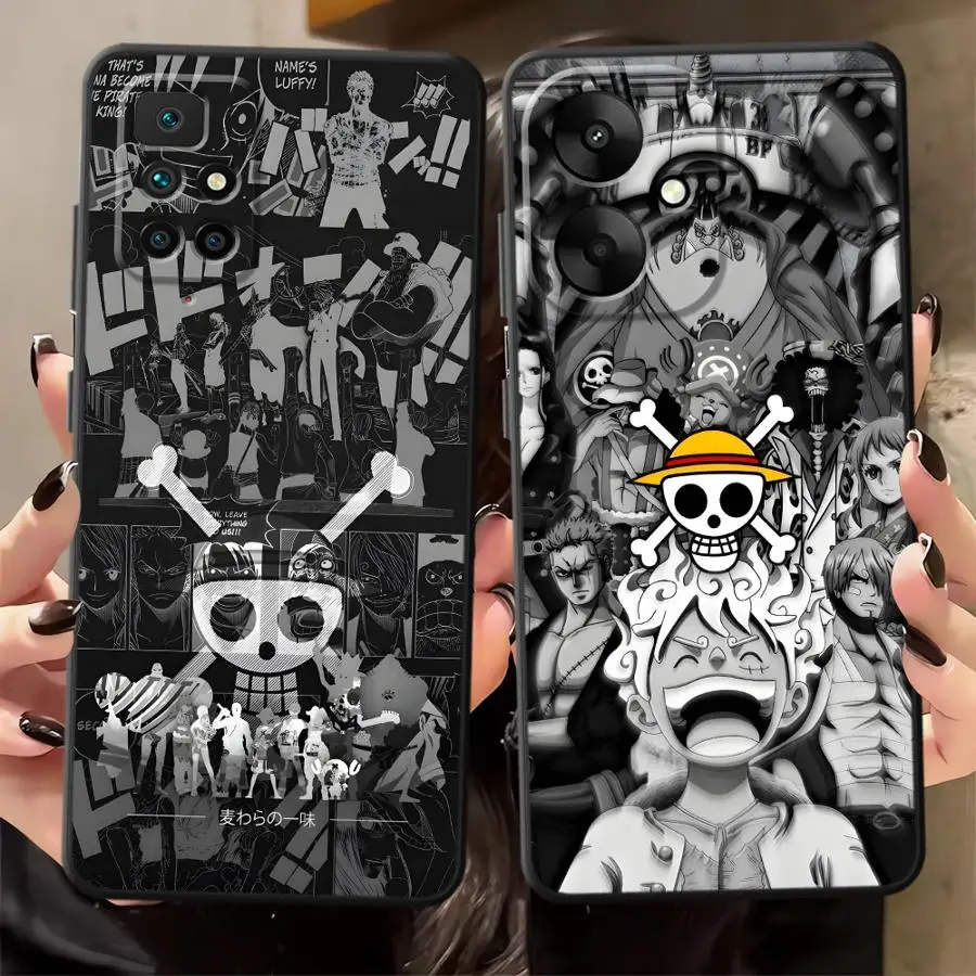 Phone Case for Xiaomi Mi 15T 10T 11T 12T Pro 14T Pro 11 12 Lite 13 Soft Cover One Piece Comic Luffy Logo