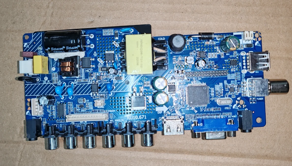 

RU10.671 LED TV 3-in-1 motherboard for 350MA 35--40v 5v 1920x1080 resolution