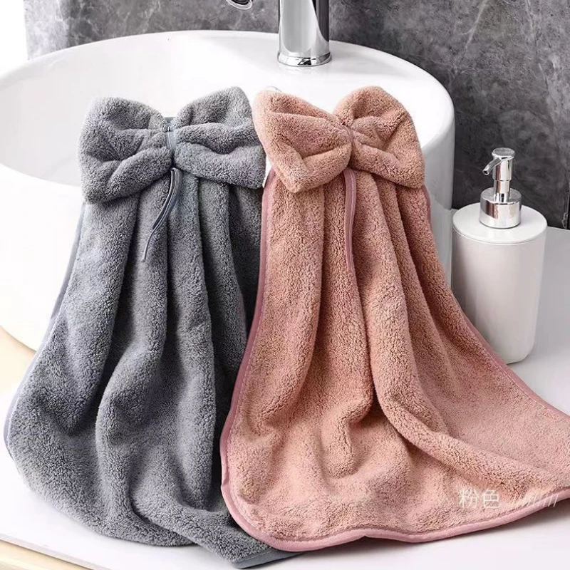 Butterfly Hand Towel Soft Breathable No Shedding of Hair Kitchen Towel No Deformation Moisture Absorption Quick Drying Towel