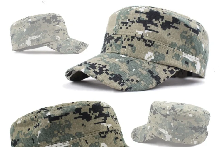 Digital Camo Cap Casquette Camouflage Hats For Men Flat Cap Blank Plain Camo Hats Outdoor Baseball Cap