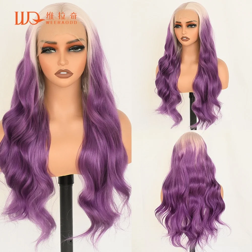 peluca-de-encaje-frontal-de-28-pulgadas-con-ondas-corporales-ombre-morado-13x4-sin-pegamento-resistente-al-calor-sintetica-con-raices-oscuras-lavanda-para-cosplay