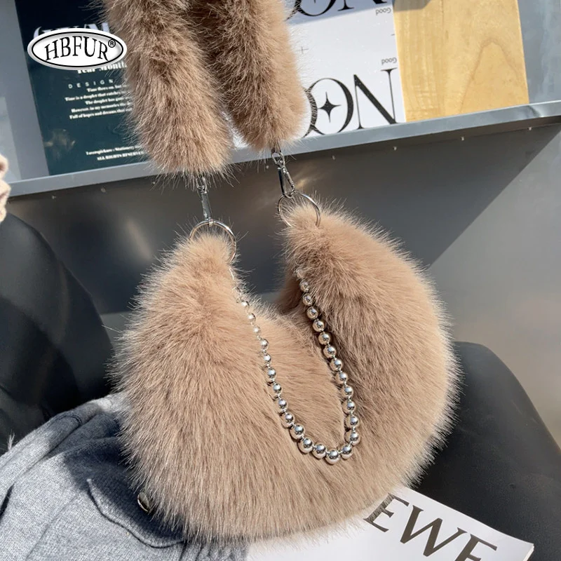 Bolso de Mano de Piel Sintética de Zorro para Mujer, Bolso de Hombro de Cuero Vacuno Suave, Diseño de Lujo, Bolsos Cruzados de Moda Femenina