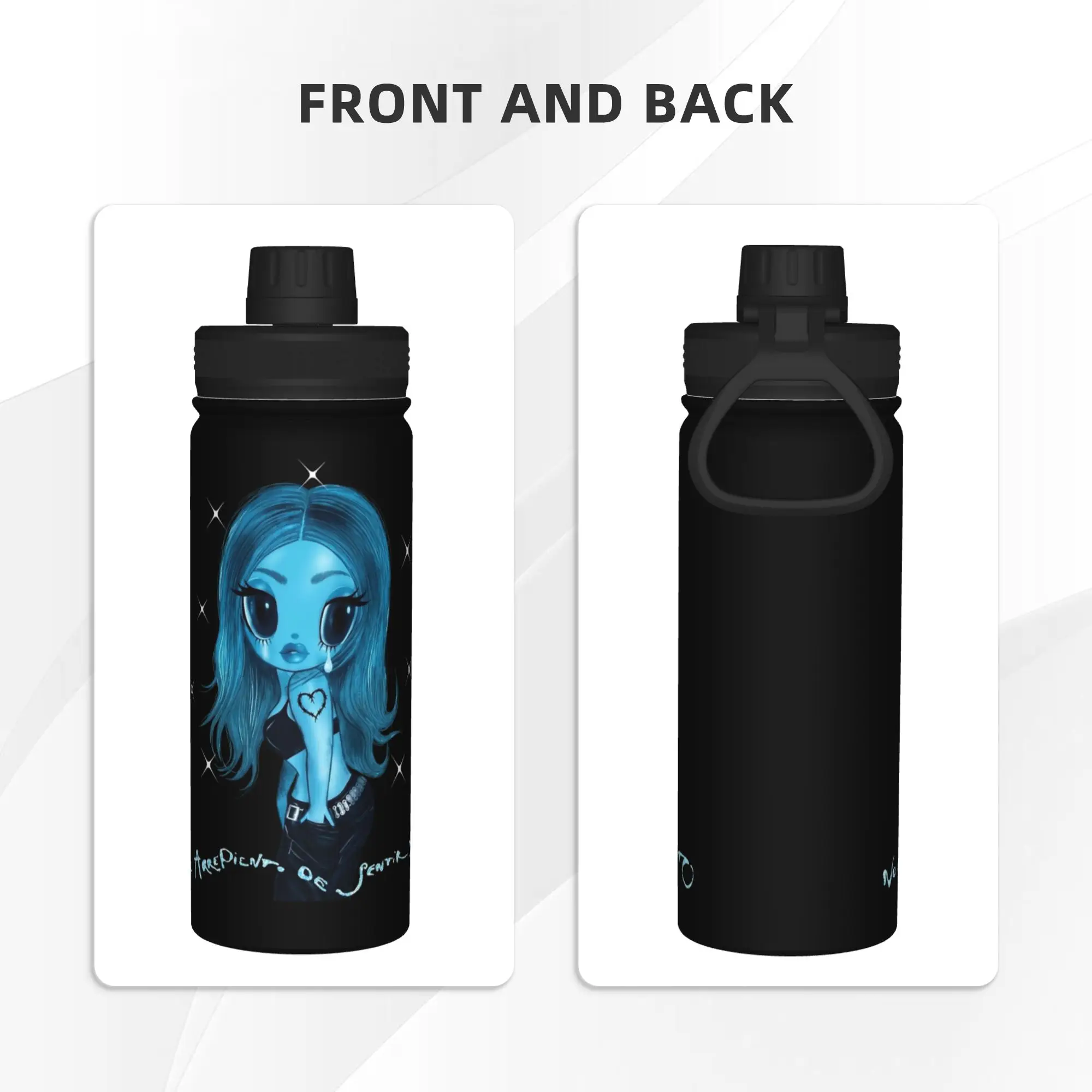 Singer Karols G 18OZ Sports Insulated Kettle  Thermal Cup Vacuum Flask School Mug Water Bottle