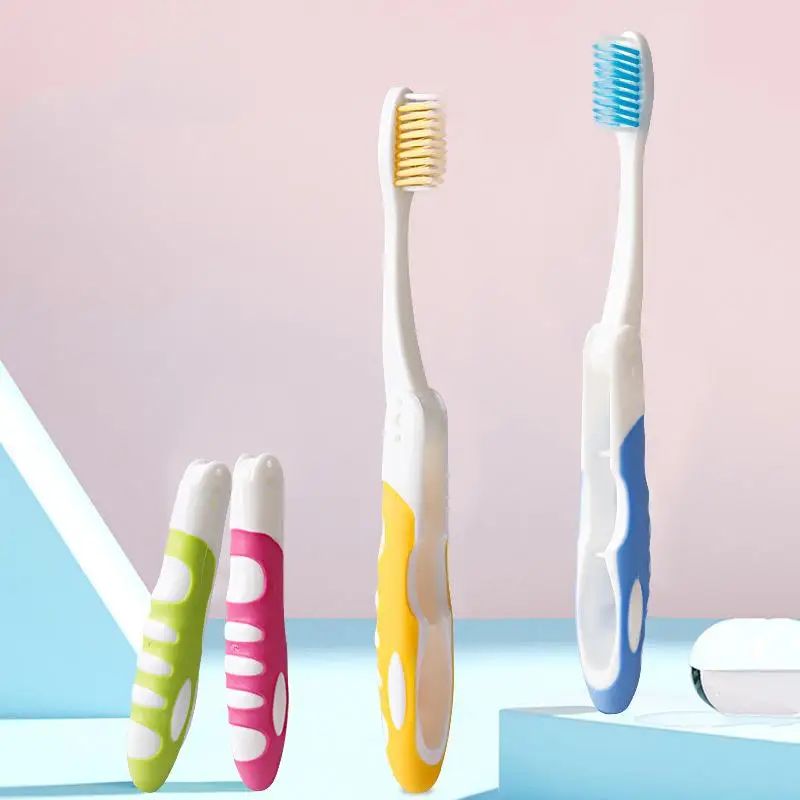 Hygiene Oral Portable Foldable Travel Camping Toothbrush Hiking Tooth Brush Tooth Cleaning Tools Folding Toothbrush For Adults