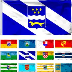 Croatia Brod Posavina County Flag Šibenik Knin and Krapina Zagorje 3X5FT Karlovac of Istria 90X150CM Vukovar Syrmia Banner
