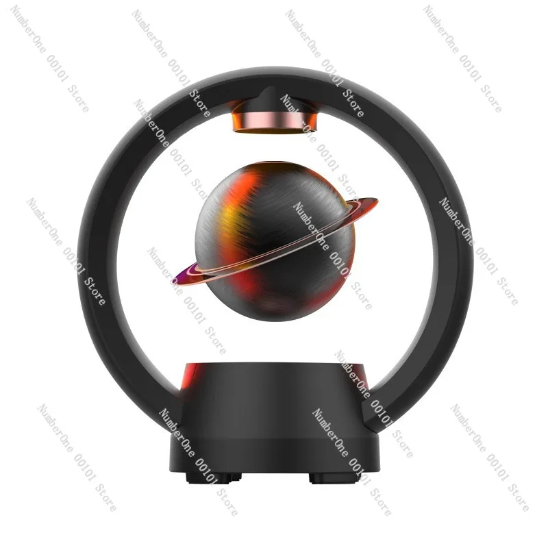 Stylish Tech-Inspired Magnetic Levitation Bluetooth Speaker for Desktop Use,Mood-Stabilizing Design for Workstations,Bedroom