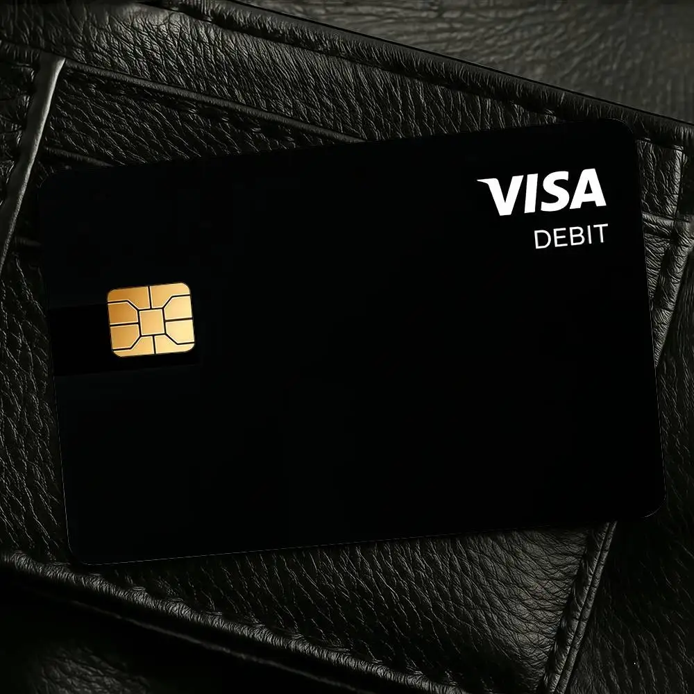 Fashion V-VISAss Cool Credit Skin Cover Card Stickers 4PCS Film Bus Pass Front Decoration Bank Debit Waterproof