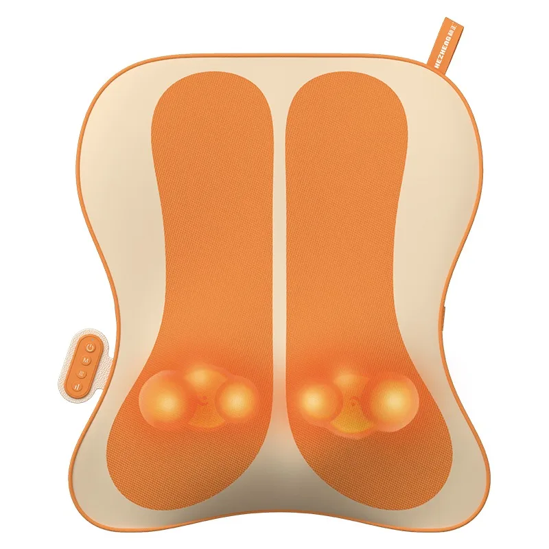 

Portable acupressure infrared heating rechargeable wireless massage pillow, suitable for whole body lower back treatment rolling
