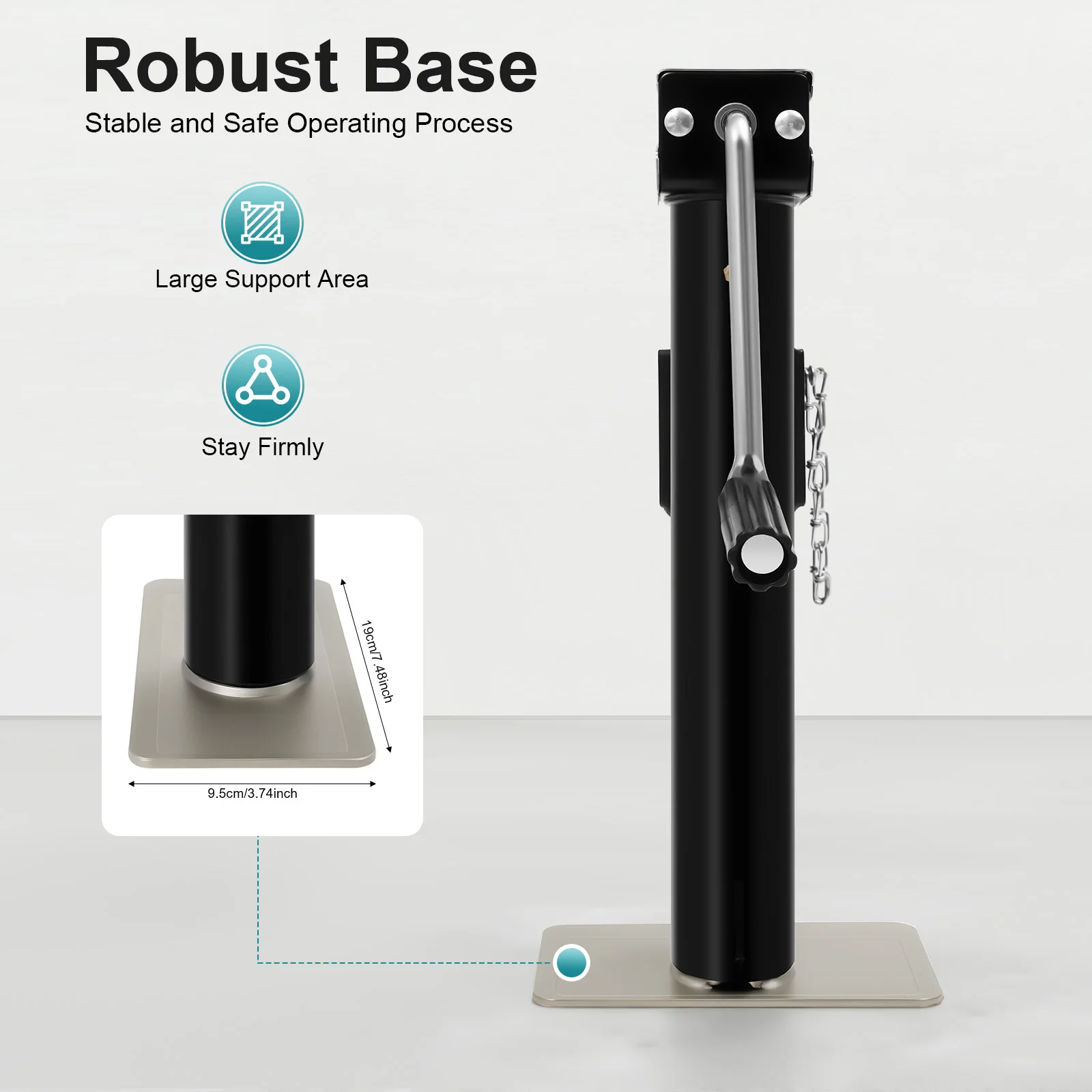 

Сверхмощный 1T гидравлический автомобильный домкрат 26 см для ремонта автомобилей, грузовиков, стабильный Q235B, длинная ручка из оцинкованной стали