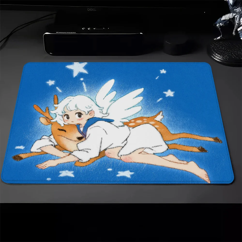 Angels and Animals Pc Gaming Pad Mouse Small Computer Mat Gamer Cabinet Mausepad Pad on the Table Deskmat Mousepad Mats Keyboard