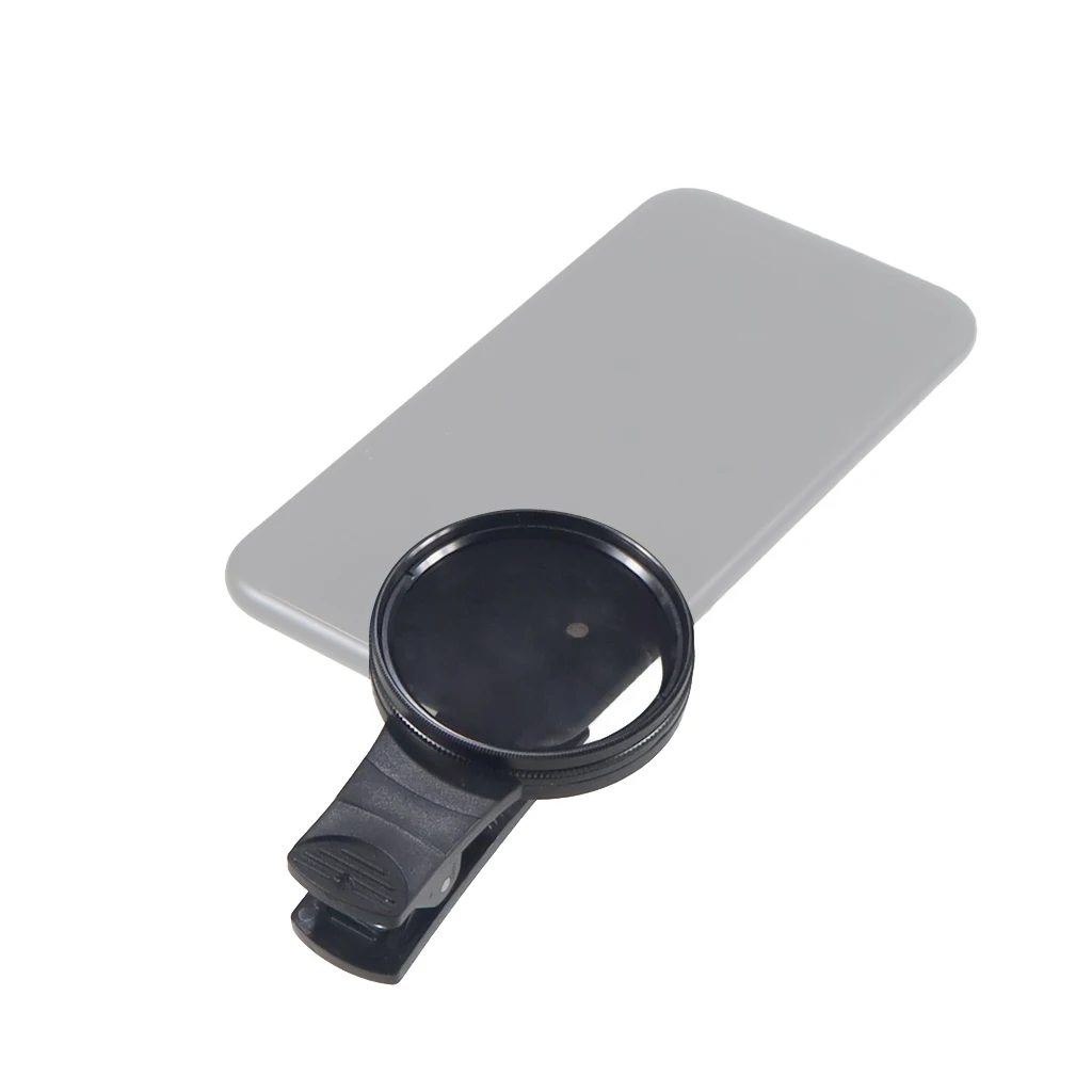 52 mm kreisförmiger, universeller, tragbarer Polarisator-Kameraobjektiv-Clip, CPL/UV-Filter-Set für iPhone, Handy, Smartphone – Detail 8