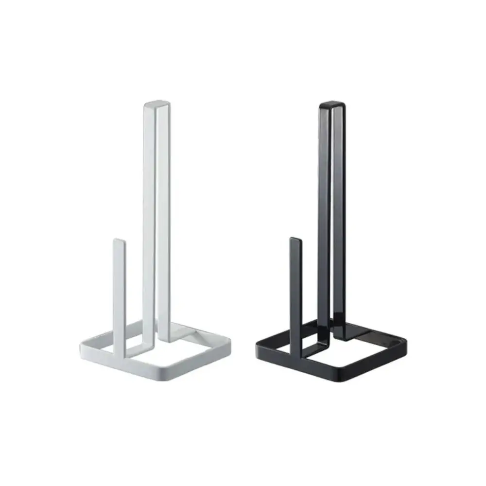 

Vertical Roll Paper Towel Holder Free Standing Non Slip Napkins Stand Weighted Base Rust-proof Face Towel Rack for Bathroom