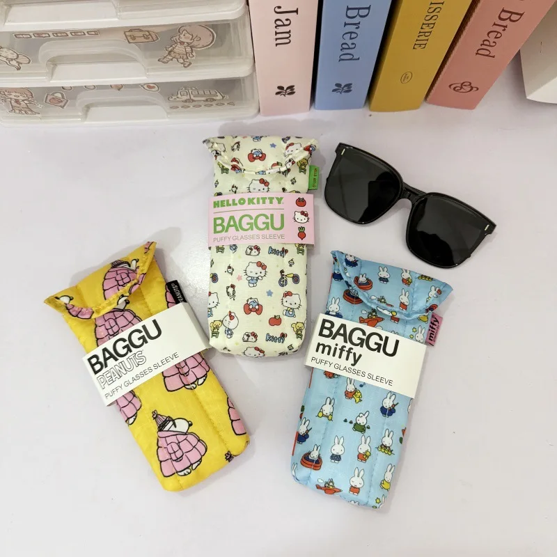 حقيبة تخزين نظارات كاواي ميفي بوريس، حقيبة واقية للنظارات الشمسية اللطيفة مع لعبة هدية جذابة مغناطيسية