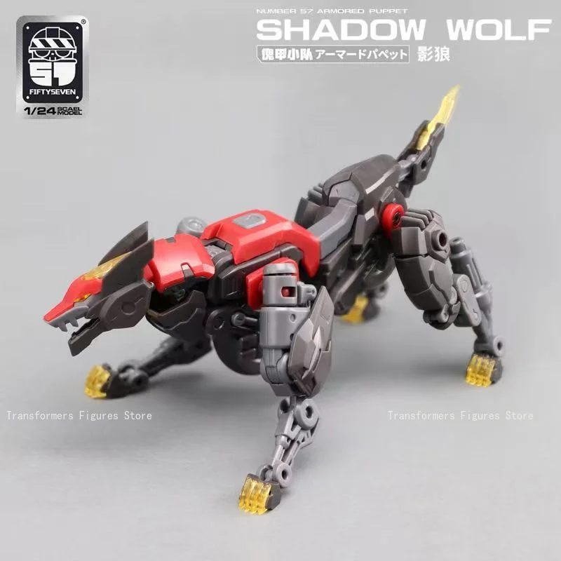 Nuovissimo trasformatore robot giocattoli modello di assemblaggio No.57 Shadow Wolf G1 film cartoon action figure anime regali popolari mobili