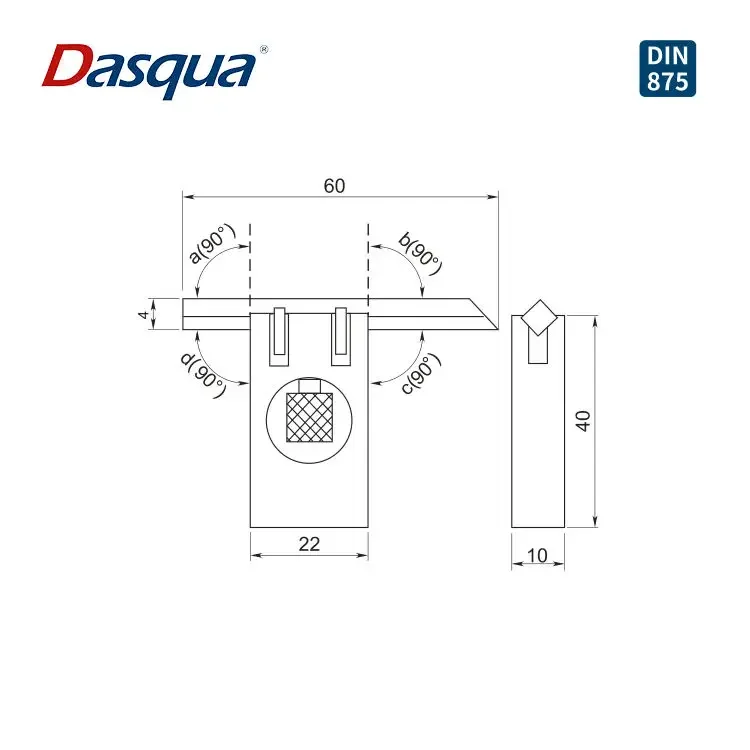 2025 Dasqua Hardened Stainless Steel Adjustable Beveled Square Measure The Short Or Small Parts Chamfers