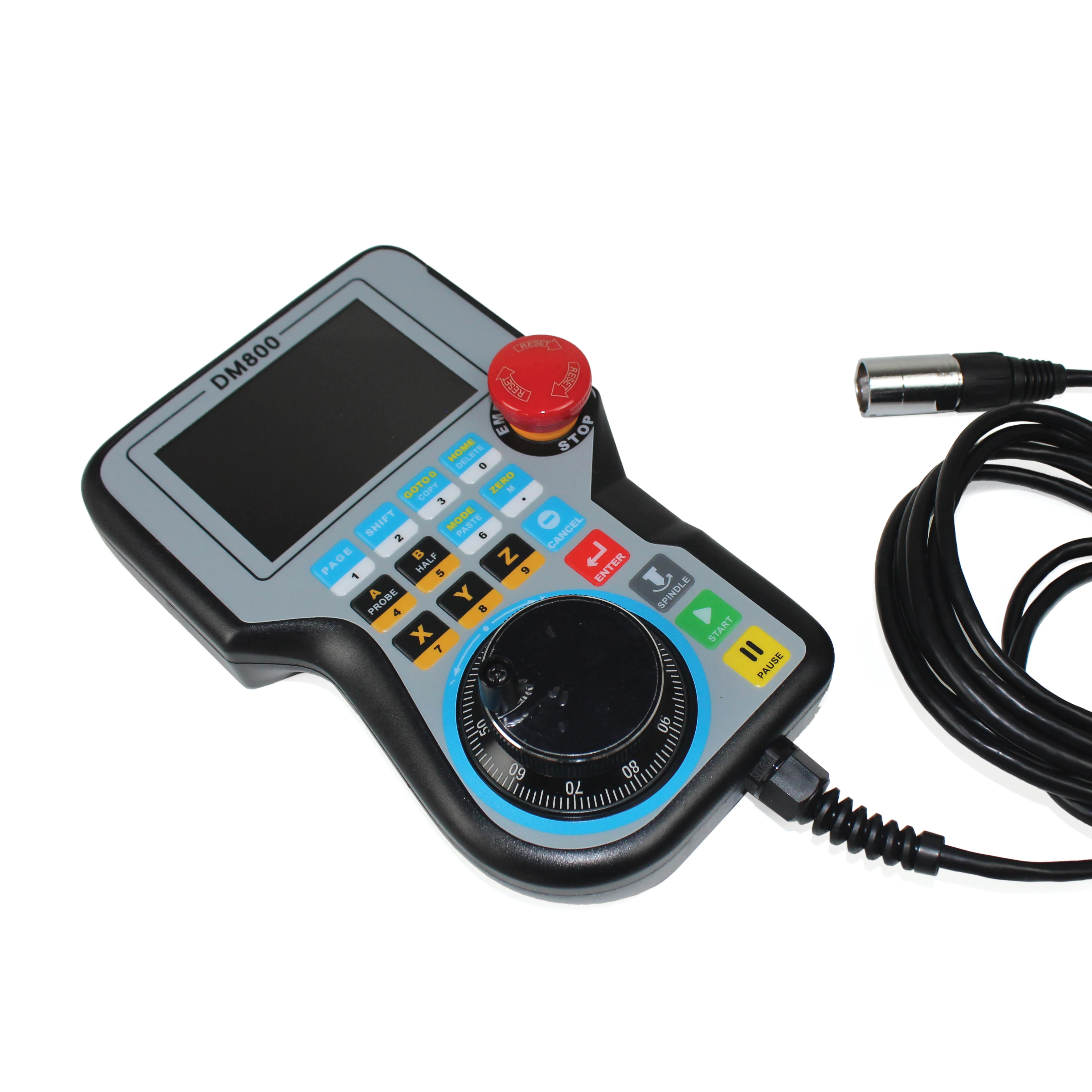 Imagem -02 - Controlador de Movimento Offline com Controle Manual E-stop Cnc Autônomo Volante 24v dc Suporte G-code Dm800 Eixos