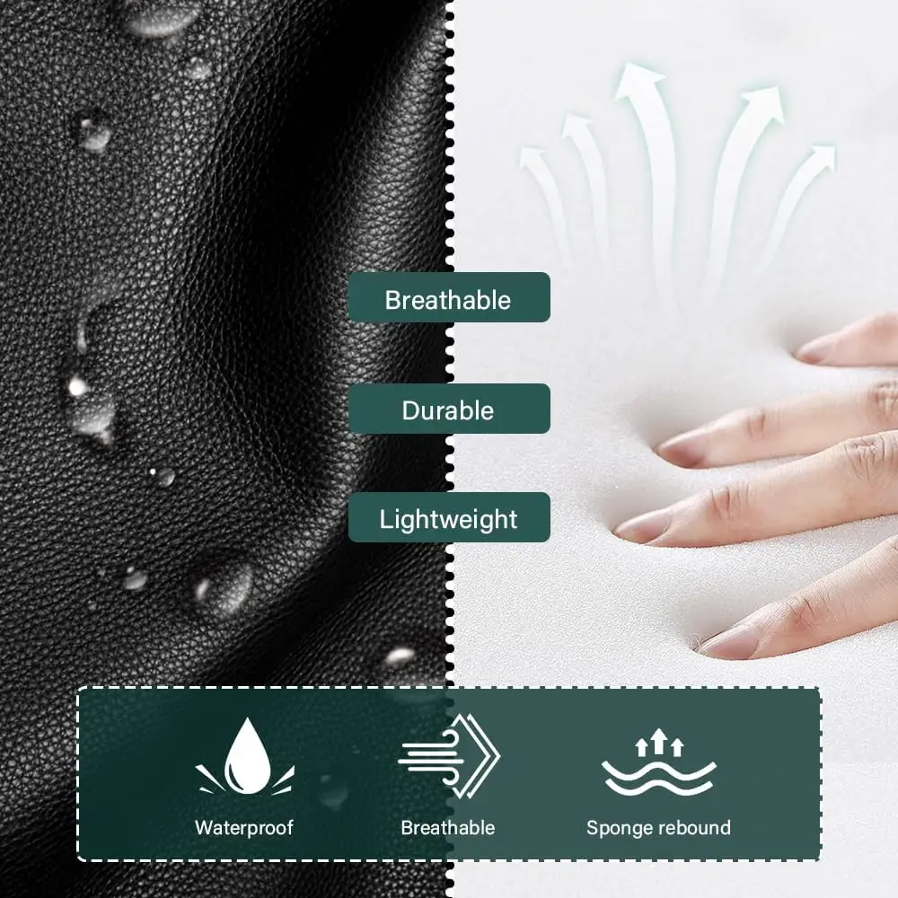 مقعد دوار قابل للتعديل مع مسند ظهر وعجلات للعمل أو الصالون أو الاستخدام المنزلي