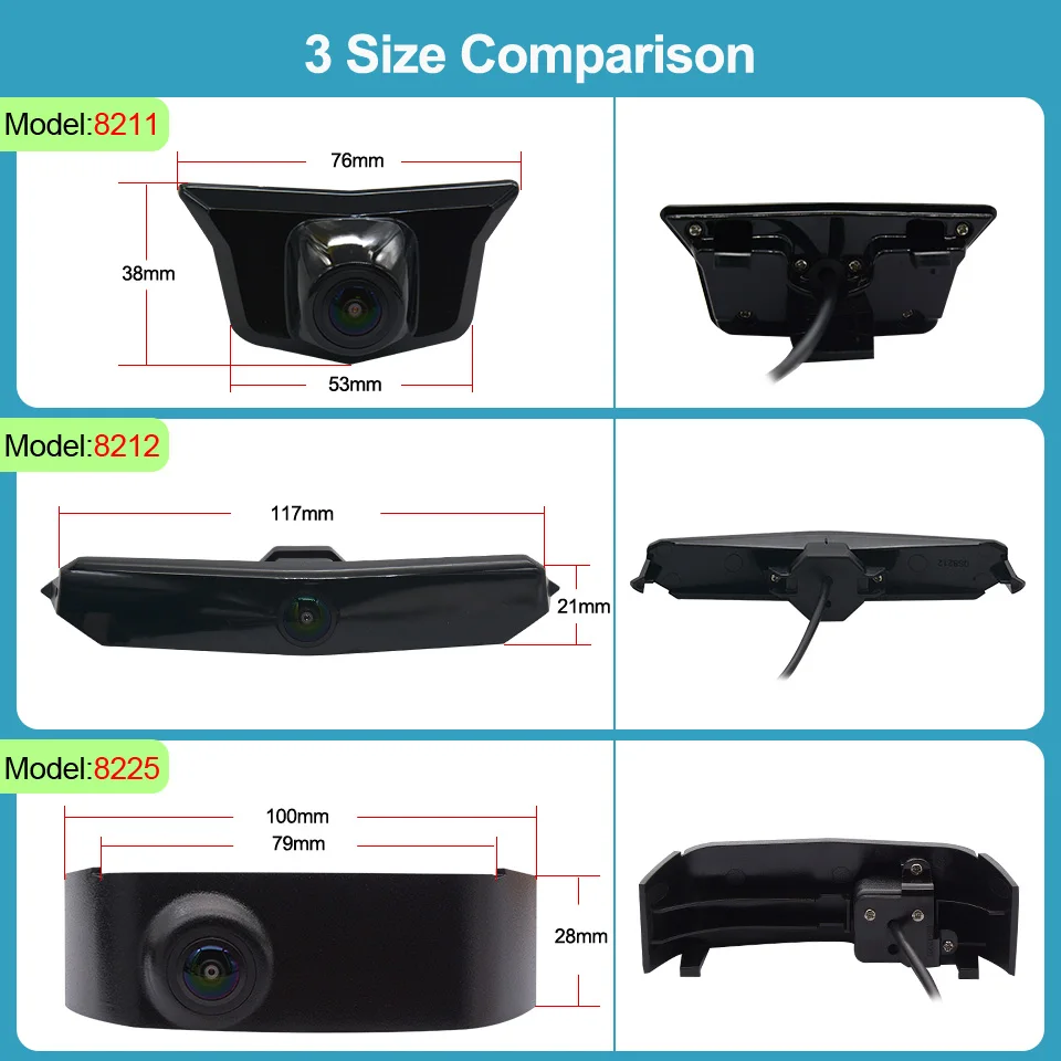 HaiSunny CCD AHD 1080P Forward Mount Front View Camera For Cadillac XT4 2018 2020 2021 2022 170°  Night Vision Car Vehicle