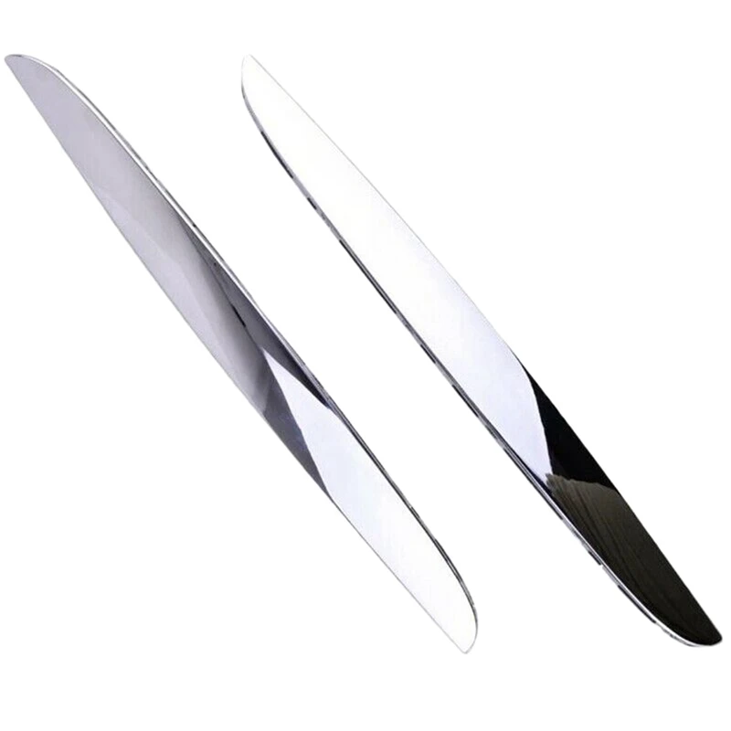 

4Pcs Chrome ABS Front Bumper Above Kidney Grille Hood Cover Trim 51137117242 For BMW 3 Series E90 E91 2006-2008