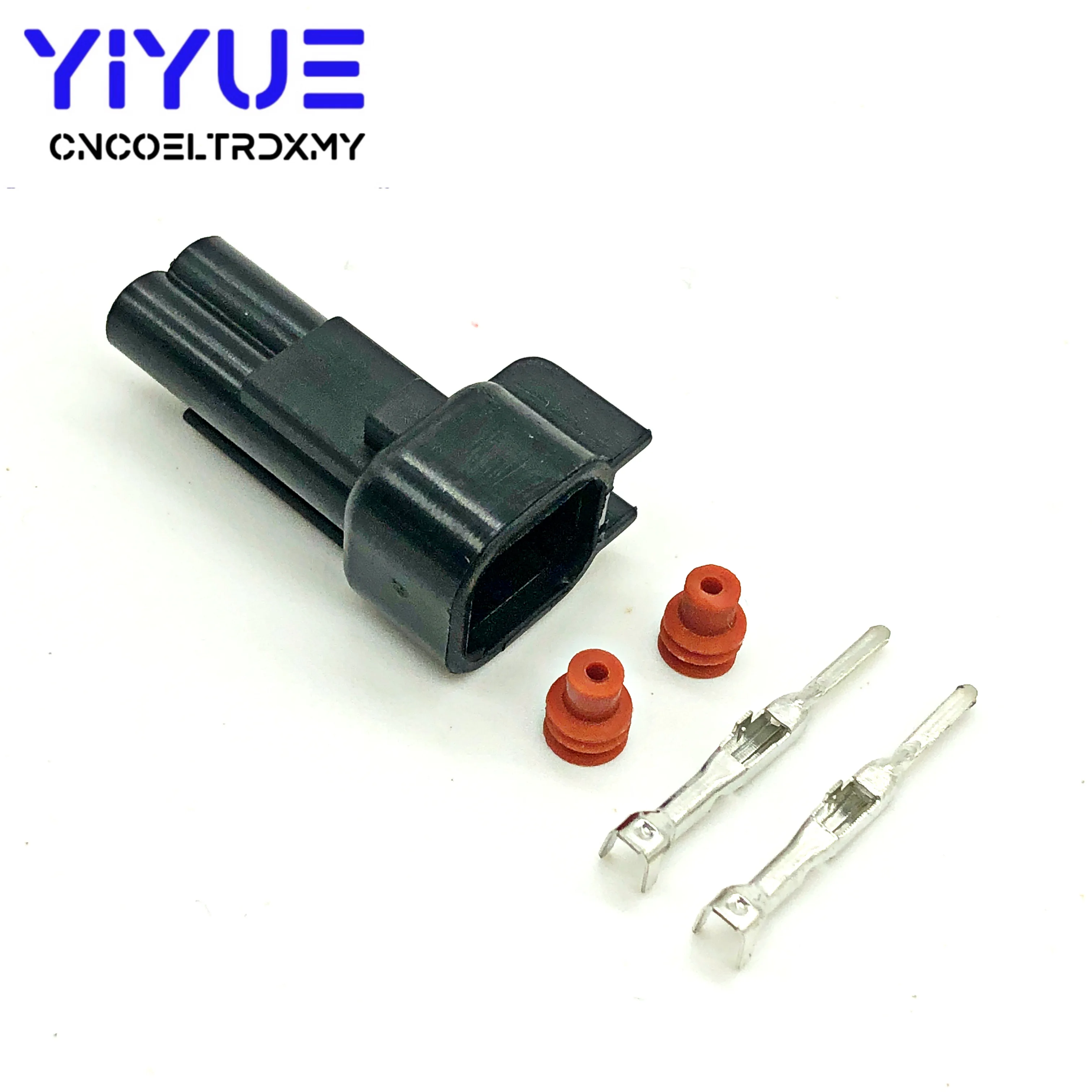 1set 2 Pin Male and Female ev6 ev14 USCAR Fuel Injector Pigtail Connectors sr20det rb30 GTR FAST ls2 ls3 Universal