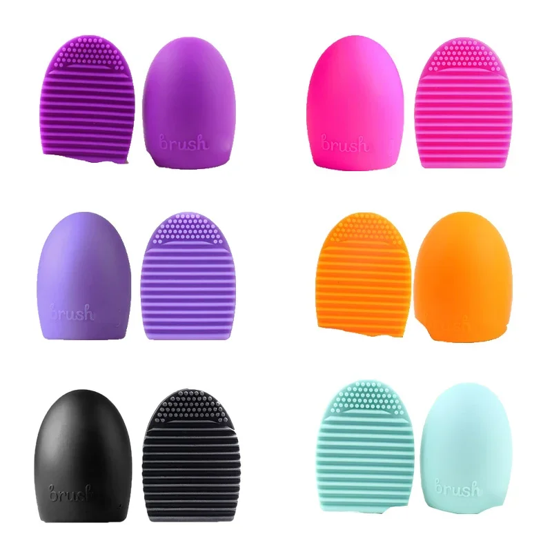 NEW Scrubber Board Wash Brush Cleaner Tool 1PC Silicone Makeup Brush Egg Wash Tools Board Cosmetics Make-Up Brushes