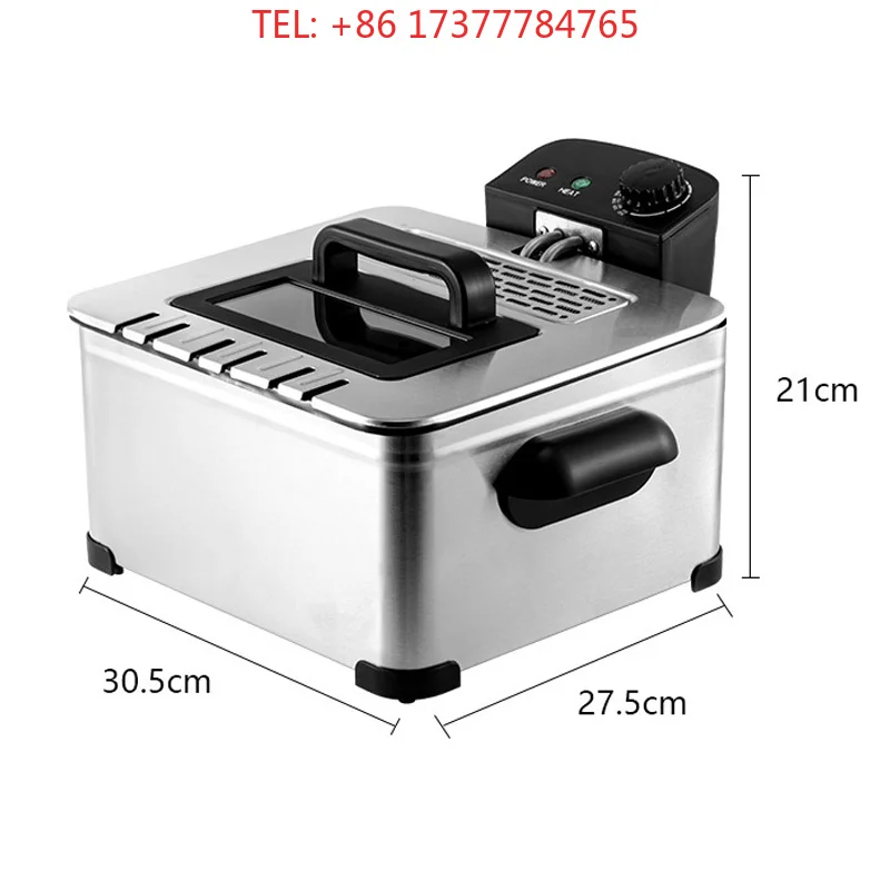 5L SK-3501 Fryer Household  Fryer Fried Skewers/Fish/French Fries Fryer Dual Probes