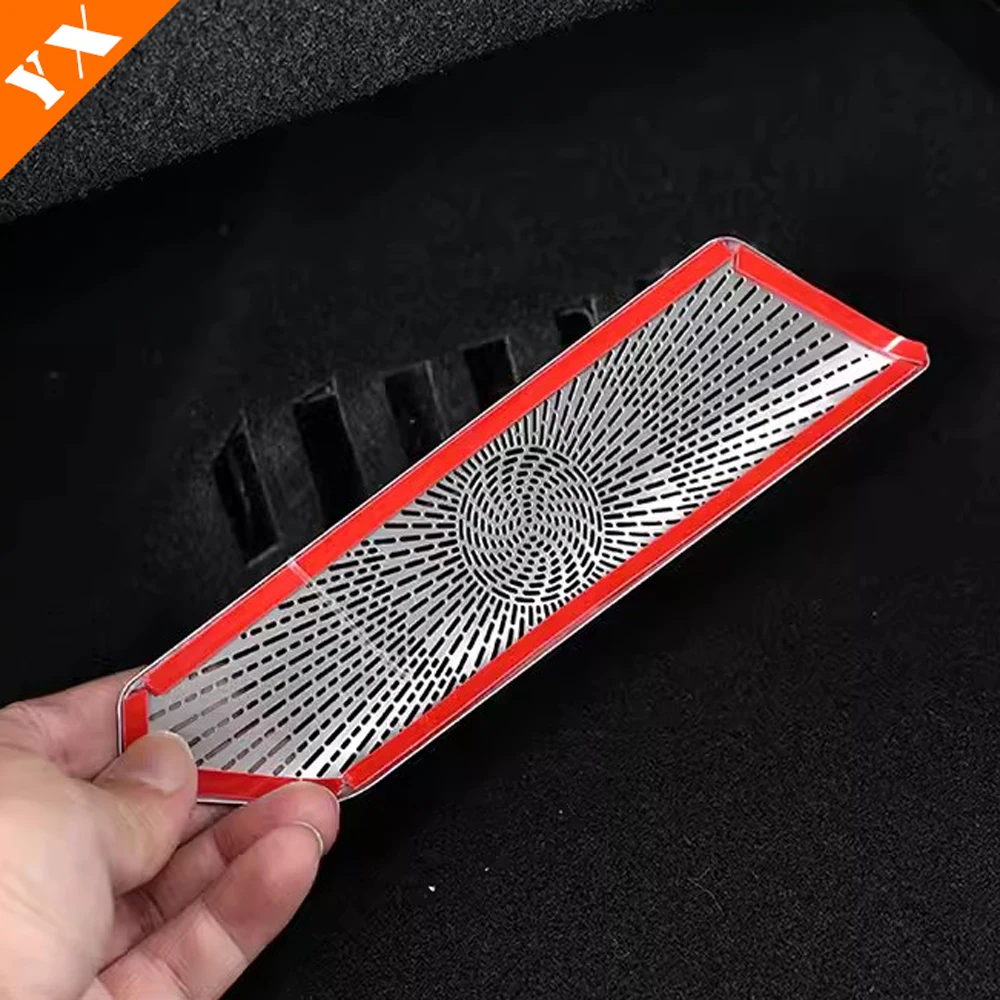 For Great Wall Tank 400 Accessories 2023-2024 Steel Black Car Air Conditioner Vent Decoration Sticker Cover Under Car Seats