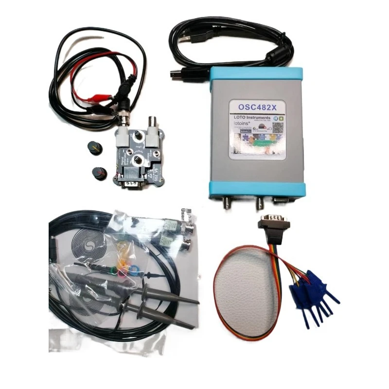 Multifunction 4in1 Electronic Measuring Tool, 20MHz Digital Oscilloscope Signal Generator Logic Analyzer Data Logger 50MS/s