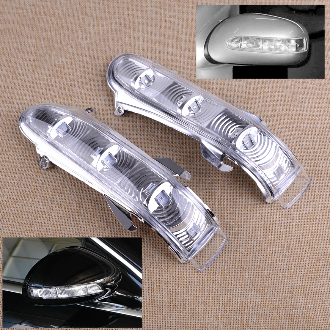 

1 пара боковых зеркал, указатель поворота, лампа, подходит для Mercedes Benz CL-Class W215 S-Class W220 1999-2002