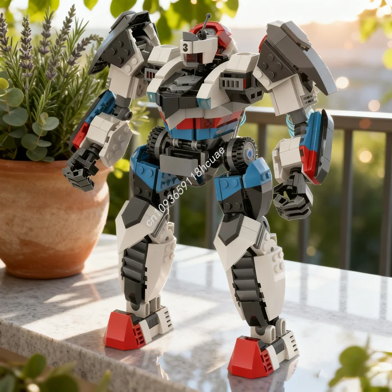 

753pcs MOC Jetpack Racer Mech 3 Modification Model Building Blocks Architecture Toys Creative Christmas Gifts Idea Education