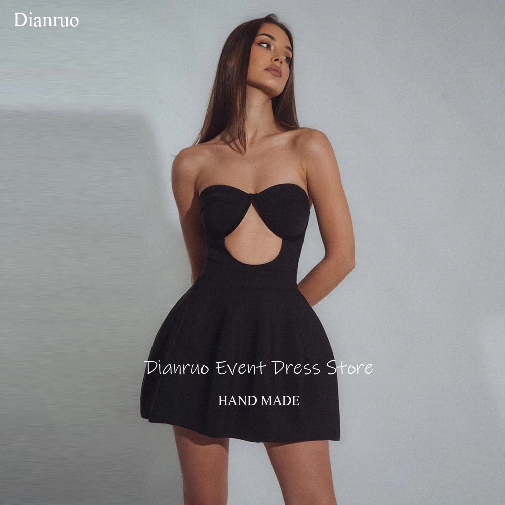 

Xikuo Черные вырезаные милые платья для выпускного вечера Сексуальные платья выше колена для встречи выпускников Атласные трапециевидные уникальные платья для встречи выпускников по индивидуальному заказу