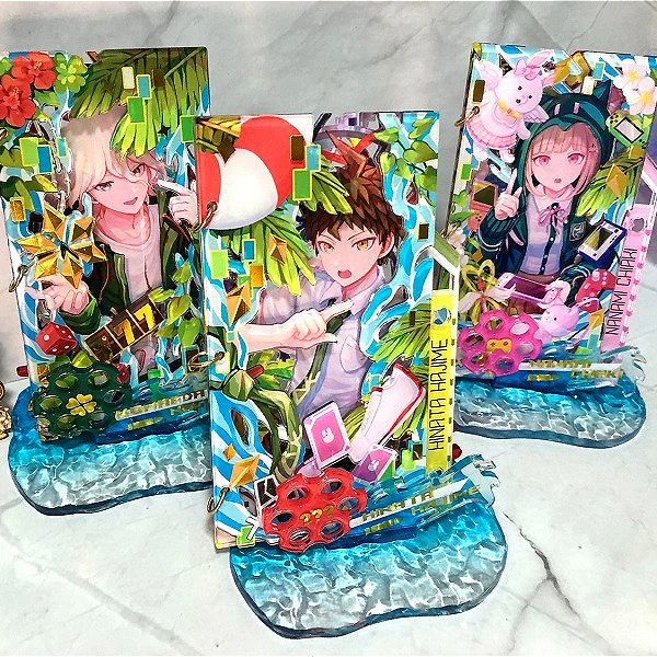 

Аниме Danganronpa Nanami ChiaKi Nagito Komaeda Hinata Hajime косплей мультфильм акриловый магнит-подставка фигурка знак талисман фанаты подарок