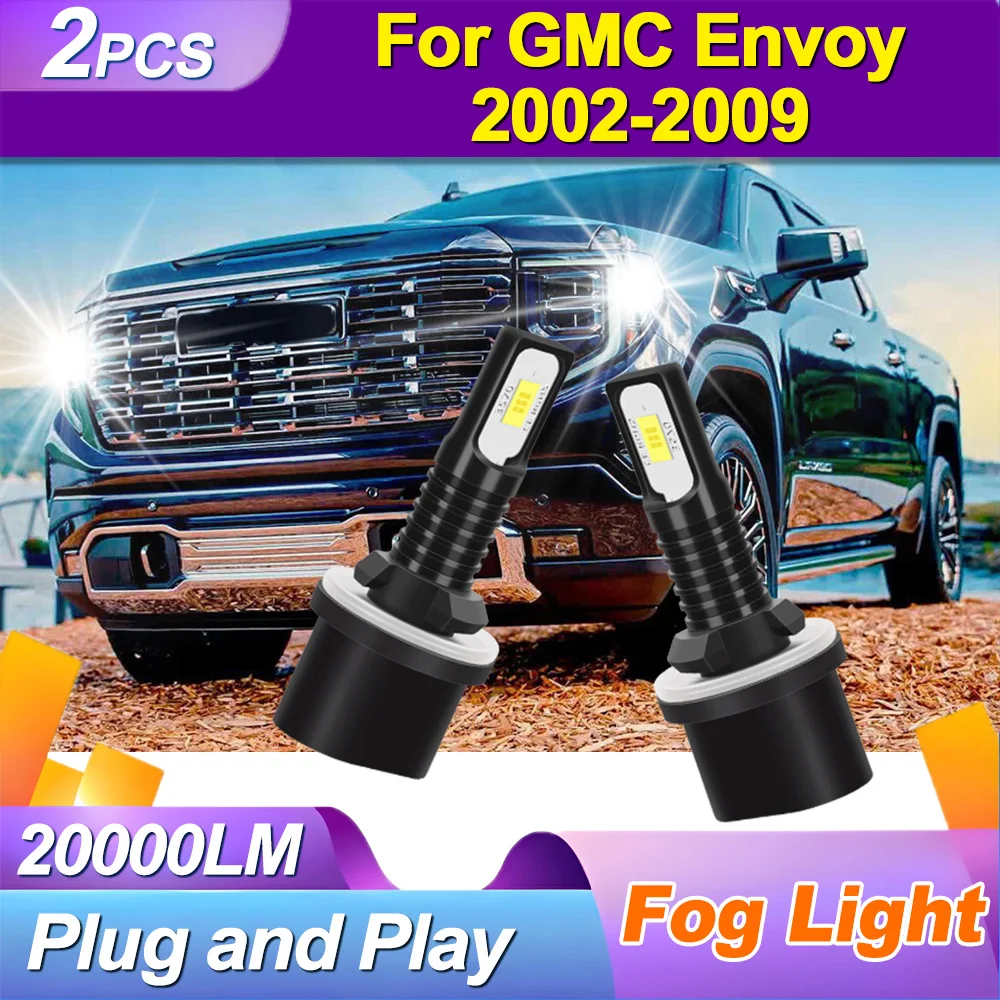 

2 шт., 20000 лм, высокая мощность, 90 Вт, автомобильные противотуманные фары, 880, светодиодные передние противотуманные фары, супер белые, 6000 К, Plug and Play, 12 В для GMC Envoy 2002-2009