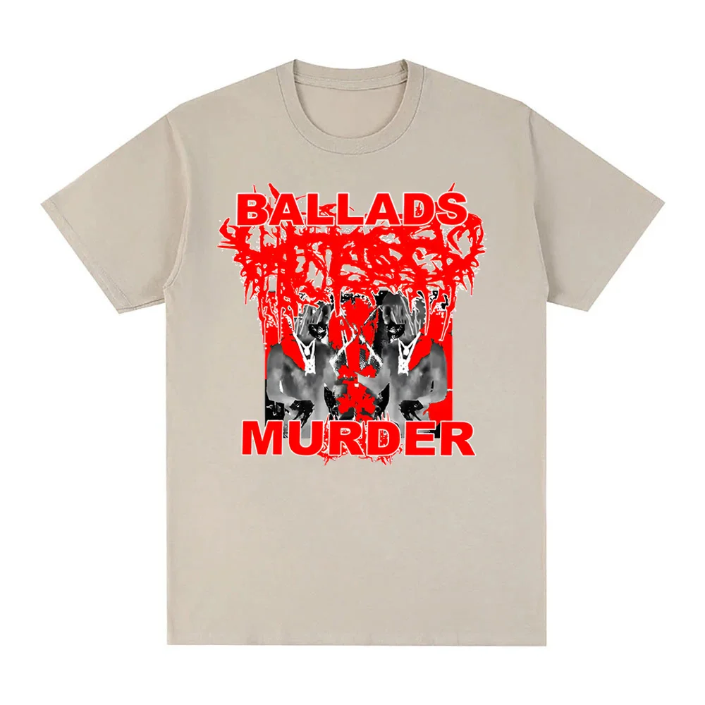 Camiseta More Chaos Ballads Ken Carson 2025 verano Grunge manga 100% Camiseta de algodón cuello redondo camisetas cómodas de alta calidad