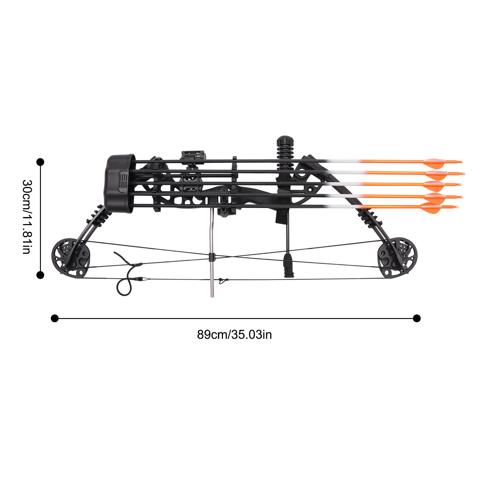 Compound Bow Full Package Lightweight Archery Bow and Arrows Set 19-30 Inch Draw Length 30-60lbs Draw Weight With 12 Arrows