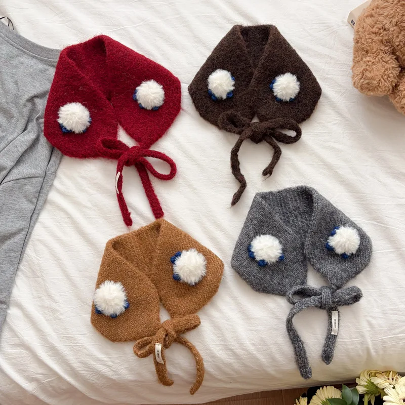 Fashion New Handmade Plush Lamb Knitted Ear Warm Winter Female Cute Strap Ear Cover Atmosphere Outdoor Cycling Warm Ear